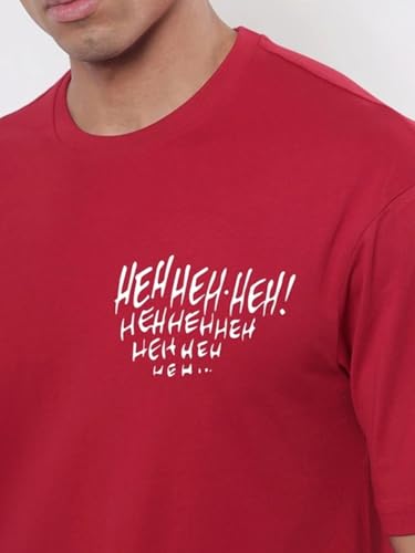 Image of Bewakoof X Marvel Venom Men's 100% Cotton Graphic Print Oversized Fit Half Sleeve Round Neck T-Shirt | Casual Wear | Street Wear | Oversized t Shirt for Men Cotton | Baggy
