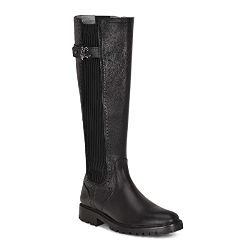 FRANCO CUADRA Women's Tall Riding Boot in Genuine Leather Black2