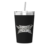 ベビーメタル Babymetal マグカップ 魔法瓶 水筒 ストロー付き 蓋付き スポーツボトル ストローボトル コーヒーカップ コンビニカップ 漏れない 真空断熱 保温 保冷 大容量 持ち運び おしゃれ かわいい 軽量 オフィス 通学 通勤 プレゼント 12oz