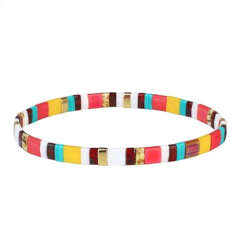 C�EQUAN CHI BOHO ���C���{�[�ґg�t�����h�V�b�v�u���X���b�g �e�B���r�[�Y �X�g���b�`�u���X���b�g �t�@�b�V���� �n���h���C�h�u���X���b�g �����ւ̃M�t�g (04F), Tila Beads, tila �r�[�Y
