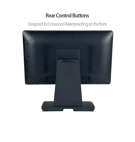 Image of ANGEL POS Commercial Grade 17.3 Inch 1920 x 1080 FHD Touchscreen POS Monitor, 10 Points Touch HDMI VGA, Waterproof Dustproof Screen, Indusitrial, Office, Retail, Gym, Warehouse
