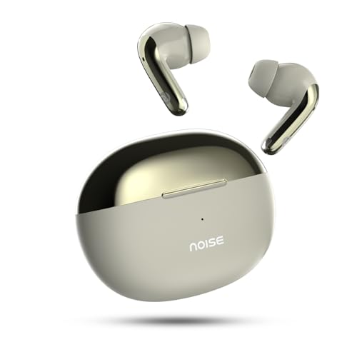Noise Buds Verve 2 TWS Earbuds with Chrome Finish, Stone Beige - Image 2