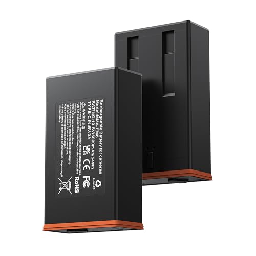 E EGOWAY 2 Pack Rechargeable Battery for Moultrie Edge Series Trail Cameras, 5000mAh 54Wh Replacement Battery Pack Compatible with All Edge Series Tra