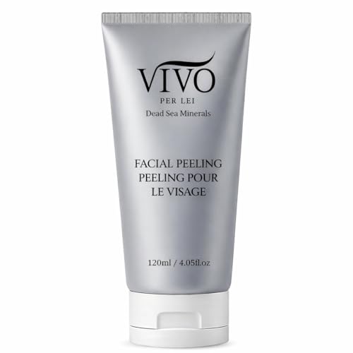 Vivo Per Lei Facial Peeling Gel - Helps Address Dead Skin Buildup - Gentle Exfoliating Gel for Rough, Dry, Sensitive or Mature Skin - Face and Body Scrub - Non Abrasive - 4.05 Fl. Oz.