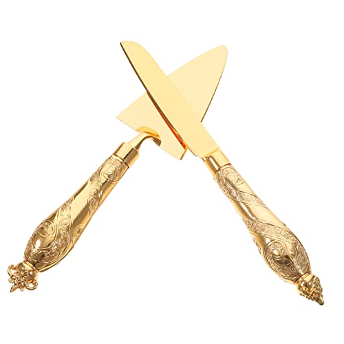 SOLUSTRE 1Set Mousse Cake Spatula Cutter Set Cake Server Set with Sturdy Handle Design for Home Baking Weddings Parties Restaurants