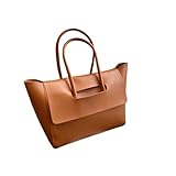 Élégant sac fourre-tout en cuir synthétique avec fermeture éclair et poche intérieure, conçu pour transporter des objets essentiels tout en gardant vos effets personnels en sécurité et organisés.