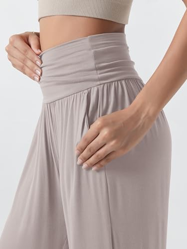 Image of ODODOS Women's Wide Leg Palazzo Lounge Pants with Pockets Light Weight Loose Comfy Casual Pajama Pants-26 /28 /30 inch /32 inch Inseam