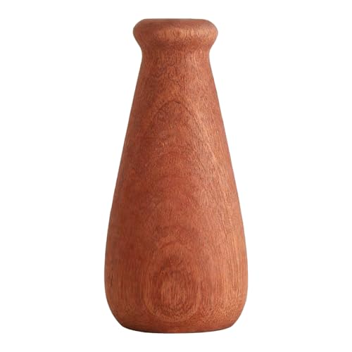 Jarrón de madera, elegante recipiente para plantas de centro de mesa, soporte para flores secas, jarrón de madera, para entrada, comedor, apartamento, hotel, restaurante, casa de té, inauguración de
