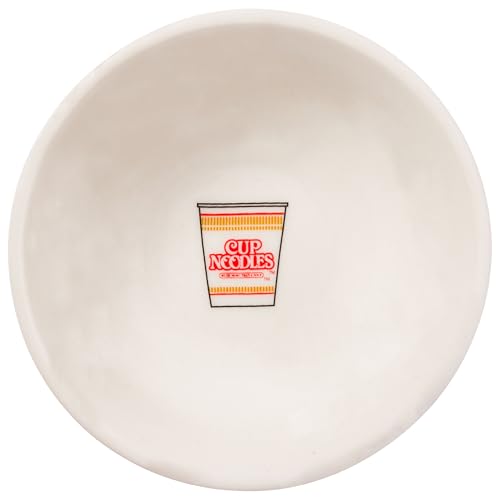 Image of Silver Buffalo Nissin Cup of Noodles Logo Ceramic Sushi Set with Dipping Sauce Dish and Matching Chopsticks