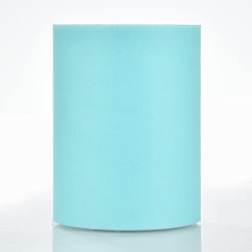 Tulle Rolls 6” by 100 Yards (300 feet) Tulle Roll Spool Fabric for DIY Tutu Skirts Wedding Baby Shower Crafts Decorations Party Supplies(New Turquoise)