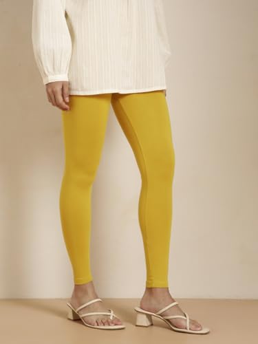 Image of TWIN BIRDS Women Viscose Ankle Leggings | Stretchable Kurti Wear Bottom