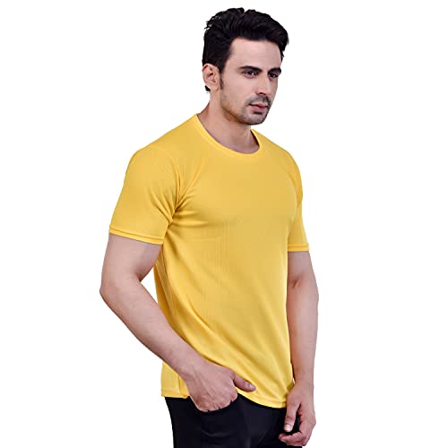 Image of Fashionbazzar4u Men's Cotton Blend Regular Fit Solid Round Neck T-Shirt
