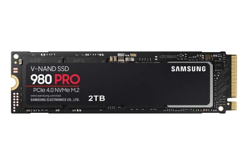 Image of Samsung 980 PRO SSD 2TB PCIe NVMe Gen 4 Gaming M.2 Internal Solid State Drive Memory Card,Maximum Speed,Thermal Control MZ-V8P2T0B /AM,(Pack of 10)