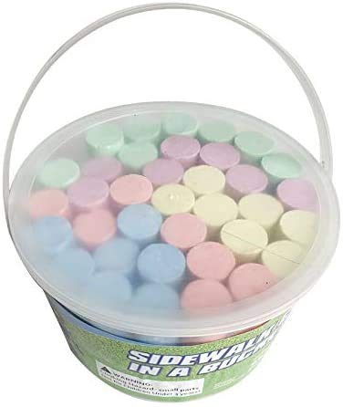 Vercico Lot de 36 craies de trottoir Jumbo pour enfants en plein air Cover