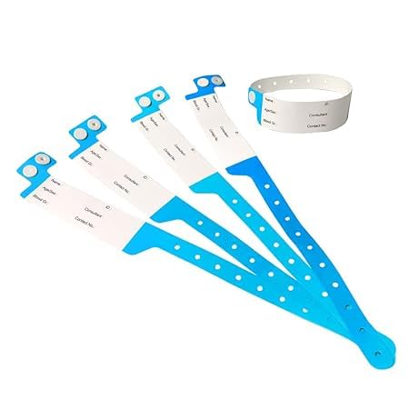 BESURAKSHIT Patient Identification Band for Pediatric/New Born Baby, Blue Color (Pack of 100 Pcs.)-image-25