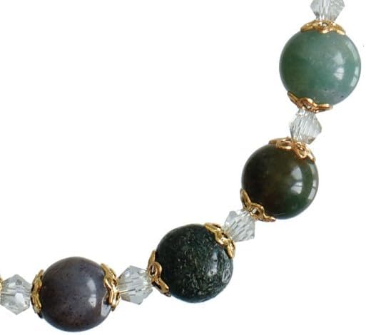 Sine Cera Multicolor Onyx/Gold Trim 1 Decade Catholic Rosary Bracelet, Round 8mm Beads - Image 3