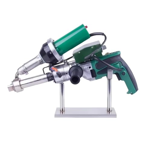 1600W Hand Extrusion Welder Gun Plastic Handheld Extruder Welding Gun Dual Heating System PP HDPE LDPE Pipe Welding Machine (110V Extruder)
