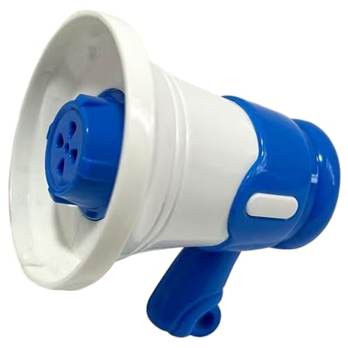 Mini mégaphone jouet enregistrement vocal petit mégaphone avec lecture, mini portable alimenté par batterie avec porte-clés pour enfants et adultes pour enfants petit mégaphon