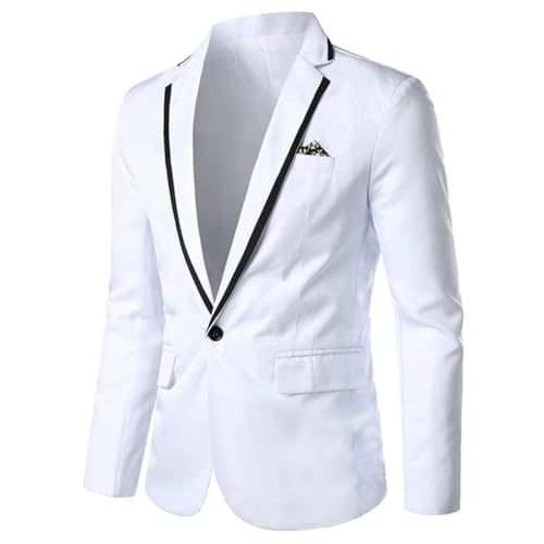 Men's Formal Suit Blazer Notch Lapel Single Brested Button Speech Jacket Business