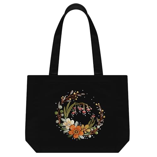 Kit broderie sac fourre-tout en toile, le cadeau DIY idéal pour exprimer votre créativité