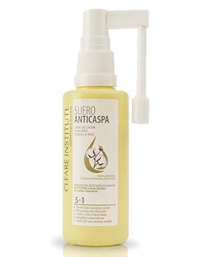 Cleare Institute Suero Anticaspa Purificante Y Refrescante - Efecto Micropeeling Natural | Elimina Caspa Y Picores | % Ingredientes Naturales - 75Ml, Blanco, 94 Gramo