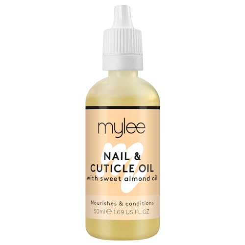 Mylee Olio per Unghie e Cuticole alle Mandorle Dolci 50ml – Olio Balsamo Profondamente Idratante e Nutriente, Formula non Grassa...