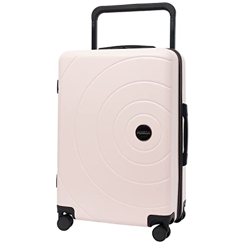 Image of Travelers Club 2PC or 20 inch Odyssey Luggage Set, Blush, 20 inch Carry-On