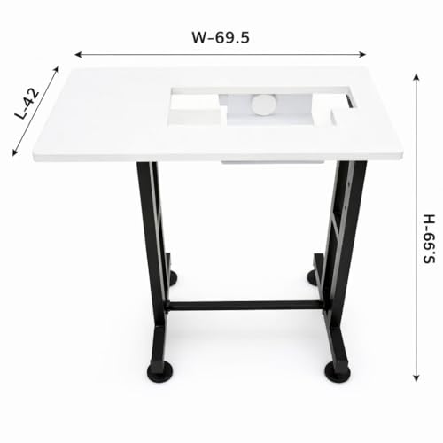 Image of Mahaveer Extension Table Stand || For Home & Domestic Tailoring & Stitching Use Sewing Machines || With Customized Logo, Brand /Shop Name, Merchant Name || Compatible with Usha Janome Model (Model: Wonder Stitch)