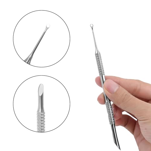 2-in-1 Manicure Cuticle Pusher Tool Stainless Steel Durable Pedicure Manicure Tools for Fingernails Toenails - Image 4