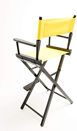 Gold Medal Bar-Height (30") Director's Chair, Black Finish