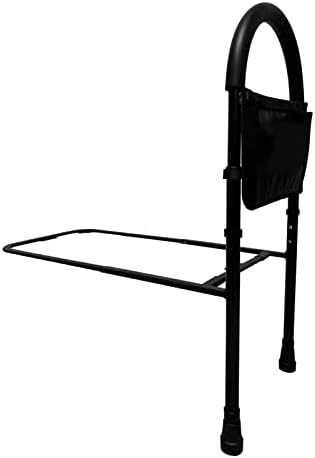 UNLICON Medical Bed Assist Rail with Adjustable Heights,Bed Assist Bar for Seniors,Handicap-Bed Rail Assist with Storage Pocket,Assistance for Getting in or Out of Bed at Home