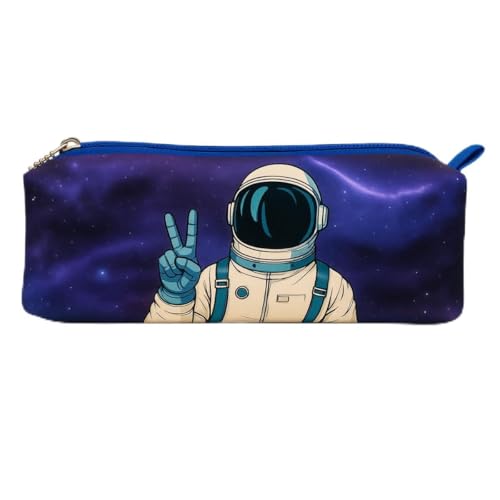 Estojo Escolar Infantil Menino Espaçoso Grande Lapis e Caneta Juvenil Astronauta 2