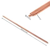 Material: Metal Color: Dorado HDBD Tubo de Calor de Cobre 80/130/170/220/300 mm Tubo de Cobre Puro Enfriador de disipador de Calor Plano para computadora portátil
