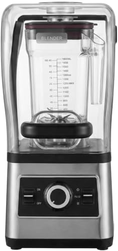 Bleou 1680W Commercial Smoothie Blender with Speed Dial & Pulse