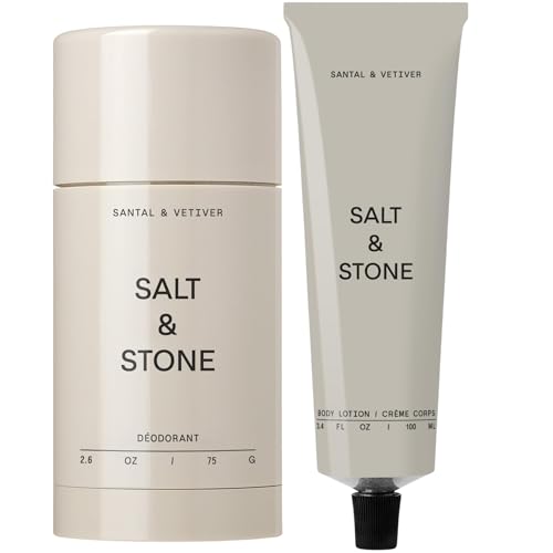 Salt & Stone Deodorant + Body Lotion | Santal & Vetiver