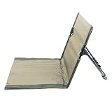 Nyeullcy Outdoor Camping Backrest,Lightweight Foldable Chair,Park Leisure backrest,Beach Portable Single Lazy Chair,Aluminum Lazy Comfortable Backrest (Olive Green)