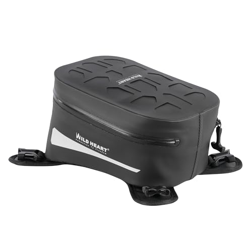 WILD HEARTオートバイタンクバッグは、ほとんどのオートバイアウトドアライディングアクセサリーと互換性があります(ブラック)