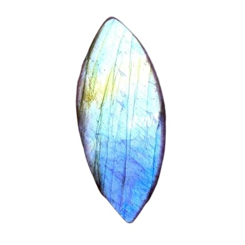 Labradorite naturelle marquise 38x16x5mm cabochon en vrac pour création de bijoux DIY