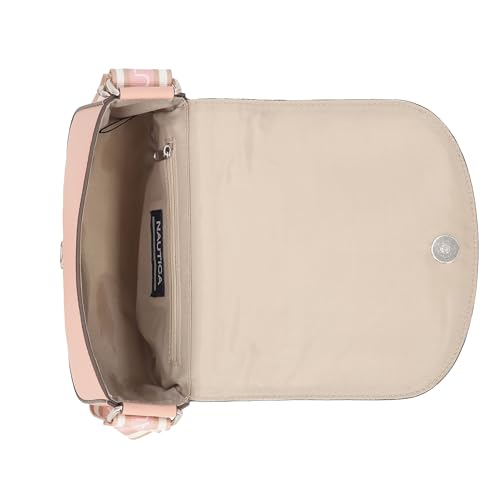 Image of Nautica Delray Flap Crossbody Purse Womens Shoulder Bag, Magnetic Snap Closure Pocket, Small Travel Handbag, Adjustable Strap
