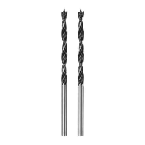 QUARKZMAN 2pz Punte Trapano Brad Point 3,5mm(9/64") Dia Dritto Acciaio