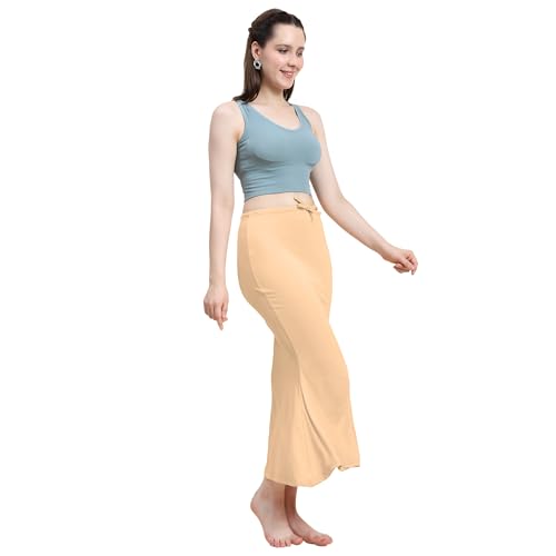 Image of Amazon Brand - Anarva Women Cotton Blended Saree Shapewear Regular Petticoat Skirt For Saree