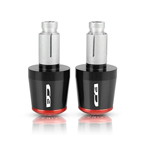 Bouchon d'extrémité CNC 7/8" 22mm pour guidon de Honda CB599 et CB600F Hornet rouge