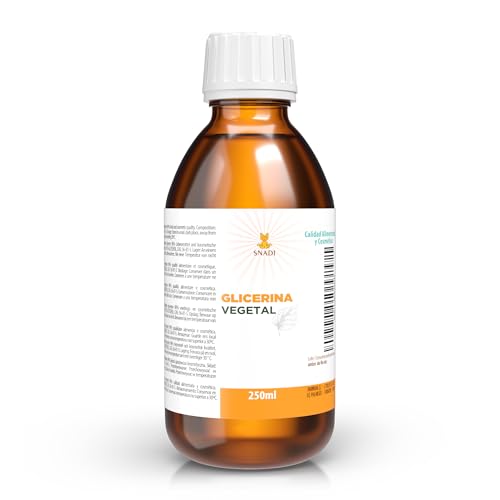 250 ml - Glicerina (USP), Pureza +98% (Glicerina vegetal). Glicerina piel, cabello, manos. Glicerina natural.