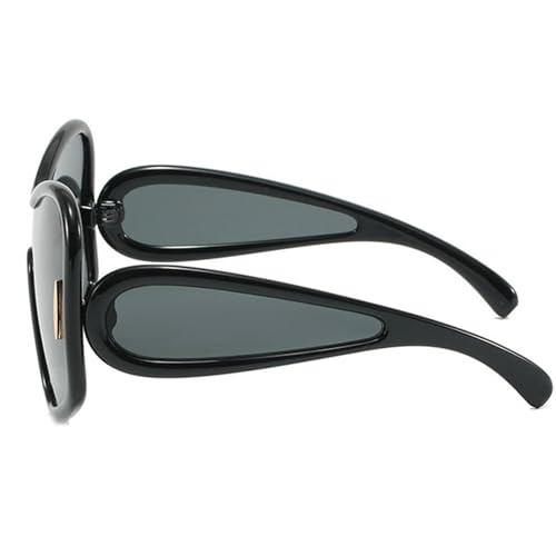 willochra Oversized Wave Maske Sunglasses For Women Men Fashion Vintage Sun Glasses Punk Large Frame Eyewear UV400 Shield F253