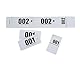 Carnet de 50 tickets vestiaires avec trous