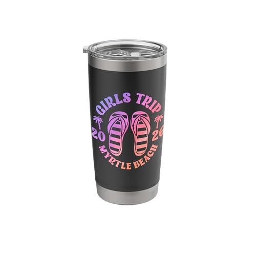 Besties Vacation Weekend Girls Trip 2026 Myrtle Beach Stainless Steel Insulated Tumbler