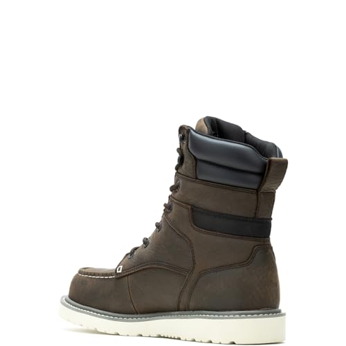 WOLVERINE Men's Trade Wedge Waterproof Steel Toe 8" Construction Boot3