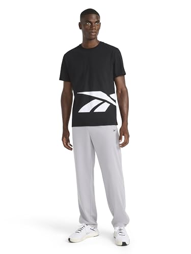 Reebok Men’s Classics Basketball Matte Snap Pant, Standard Fit, 31” Inseam, Lightweight Poly Fabric, Leisure Grey, X-Large - image 3