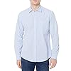 Amazon Essentials Men's Regular-Fit Long-Sleeve Casual Poplin Shirt, Light Blue, Small