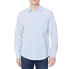 Amazon Essentials Men's Regular-Fit Long-Sleeve Casual Poplin Shirt, Light Blue, Small